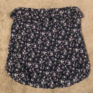 Floral tube top